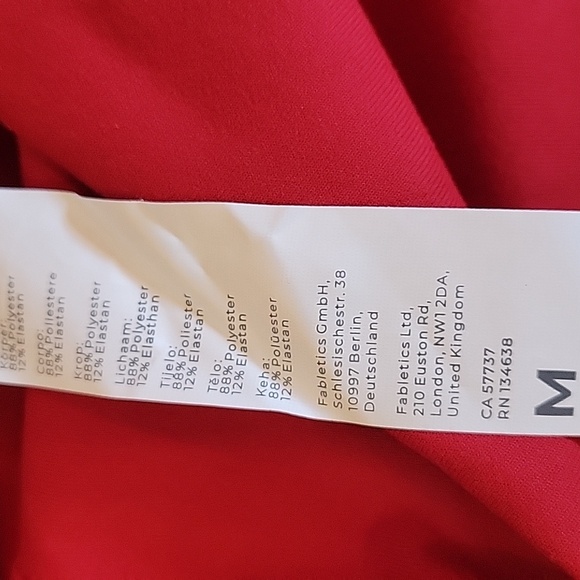 Fabletics Powerhold Women's Red Leggings Size Medium - Picture 3 of 9